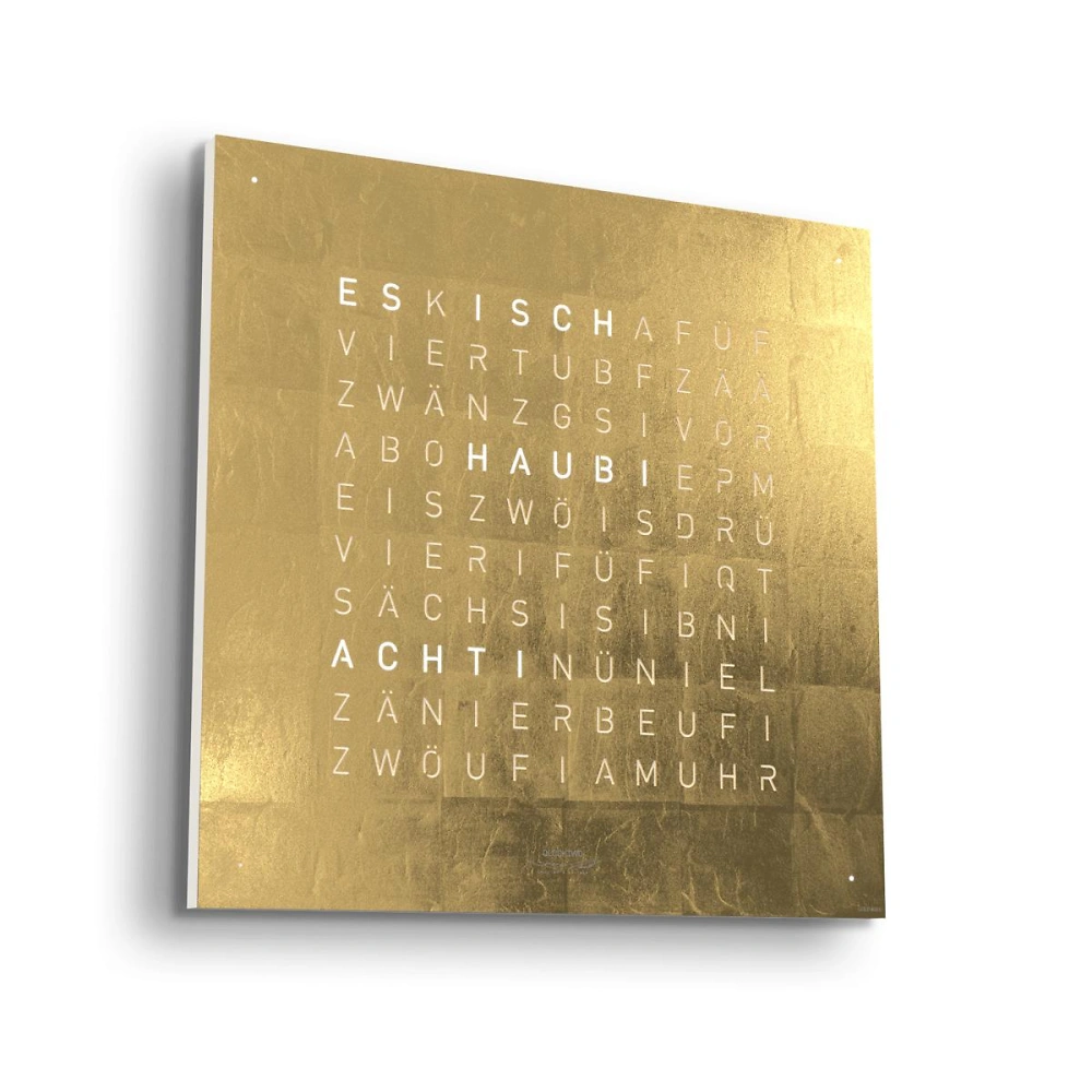 QLOCKTWO EARTH 90 - Creator's Edition Gold