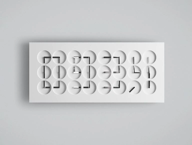 ClockClock 24 White Sterling