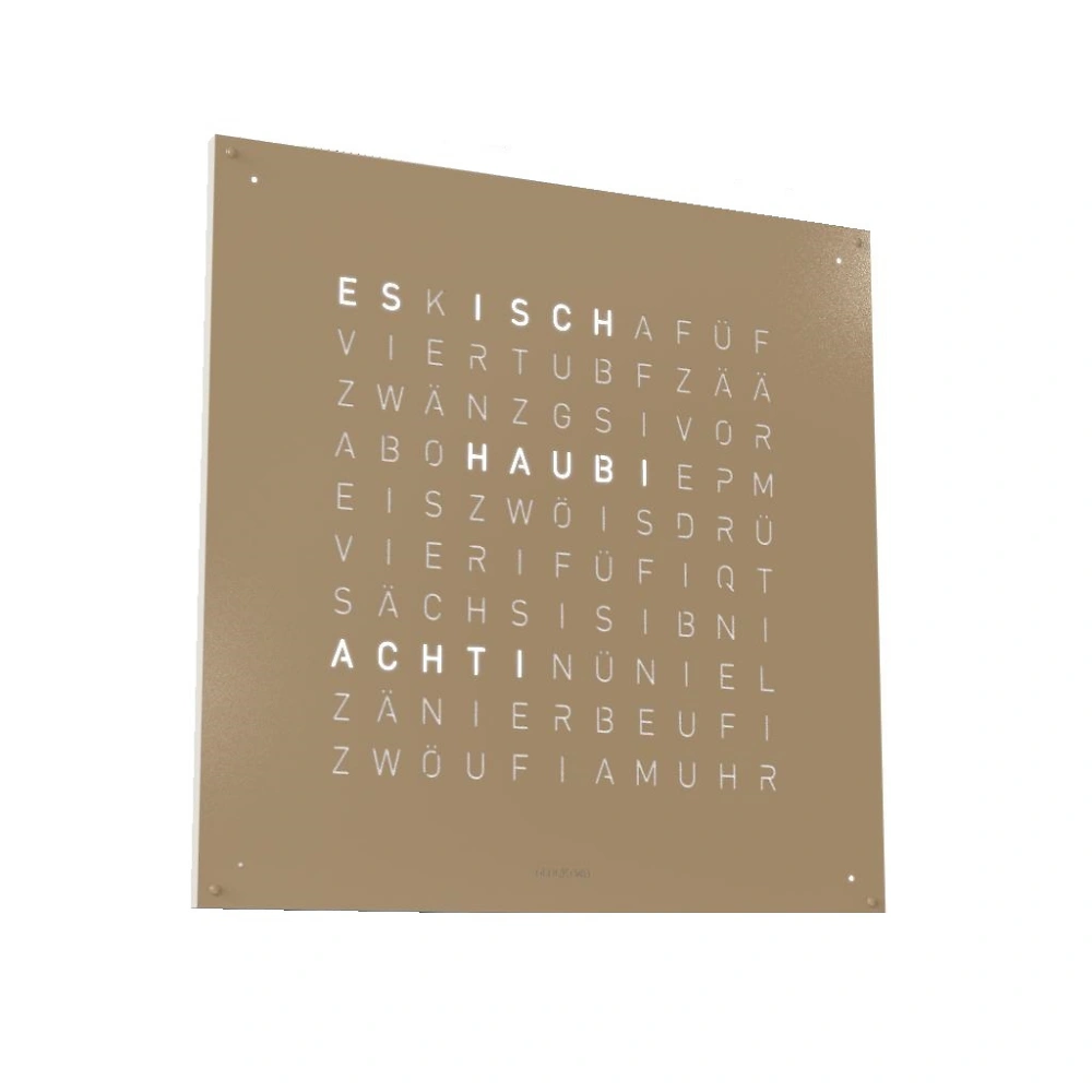 QLOCKTWO EARTH 90 - Hazelnut