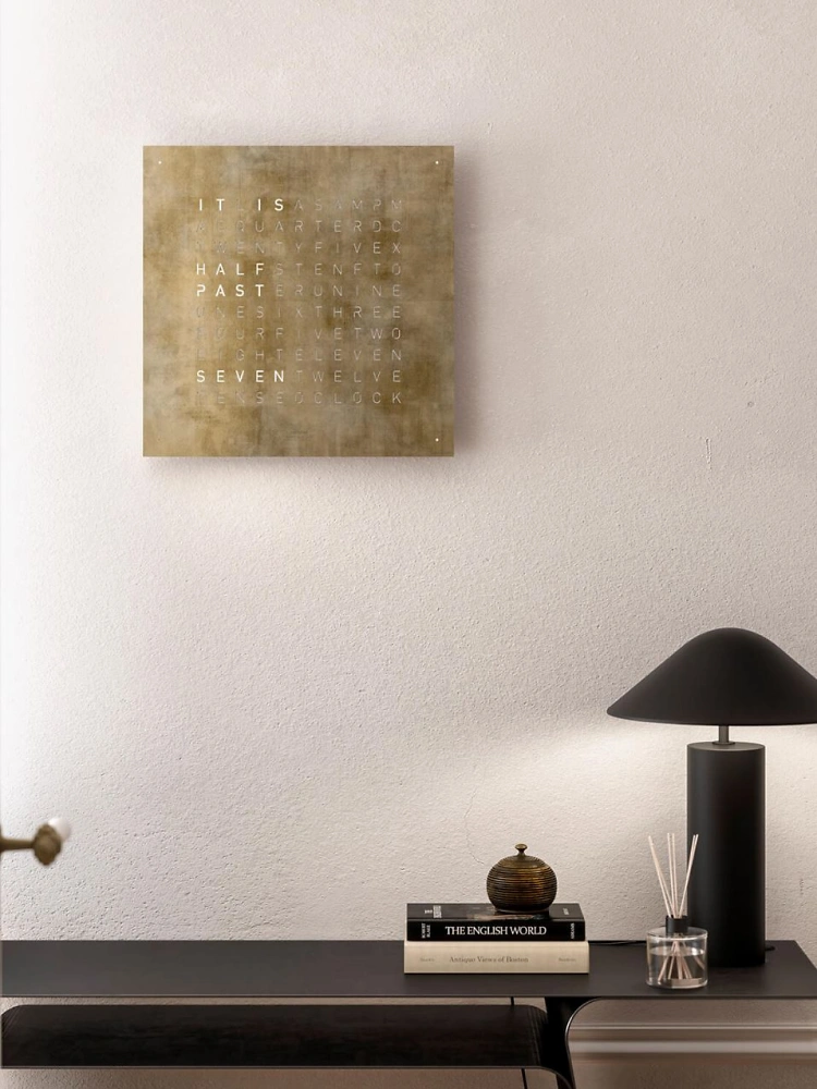 QLOCKTWO EARTH 45 - Creator's Edition Silver & Gold