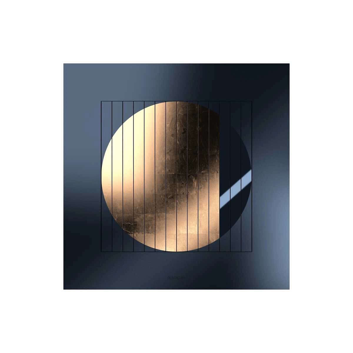 QLOCKTWO MOON 90 - Midnight Moon Gold