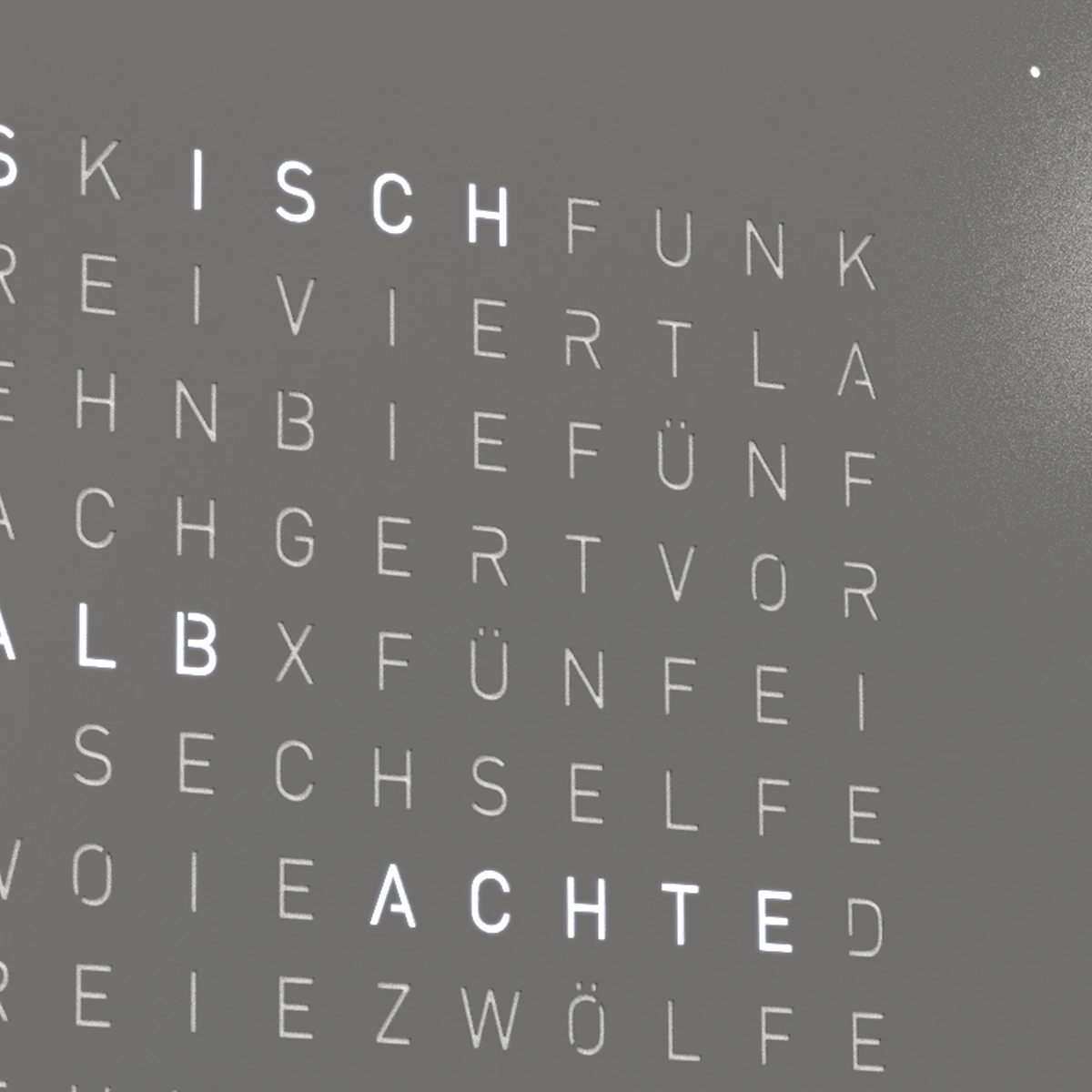 QLOCKTWO EARTH 45 - Grey Pepper