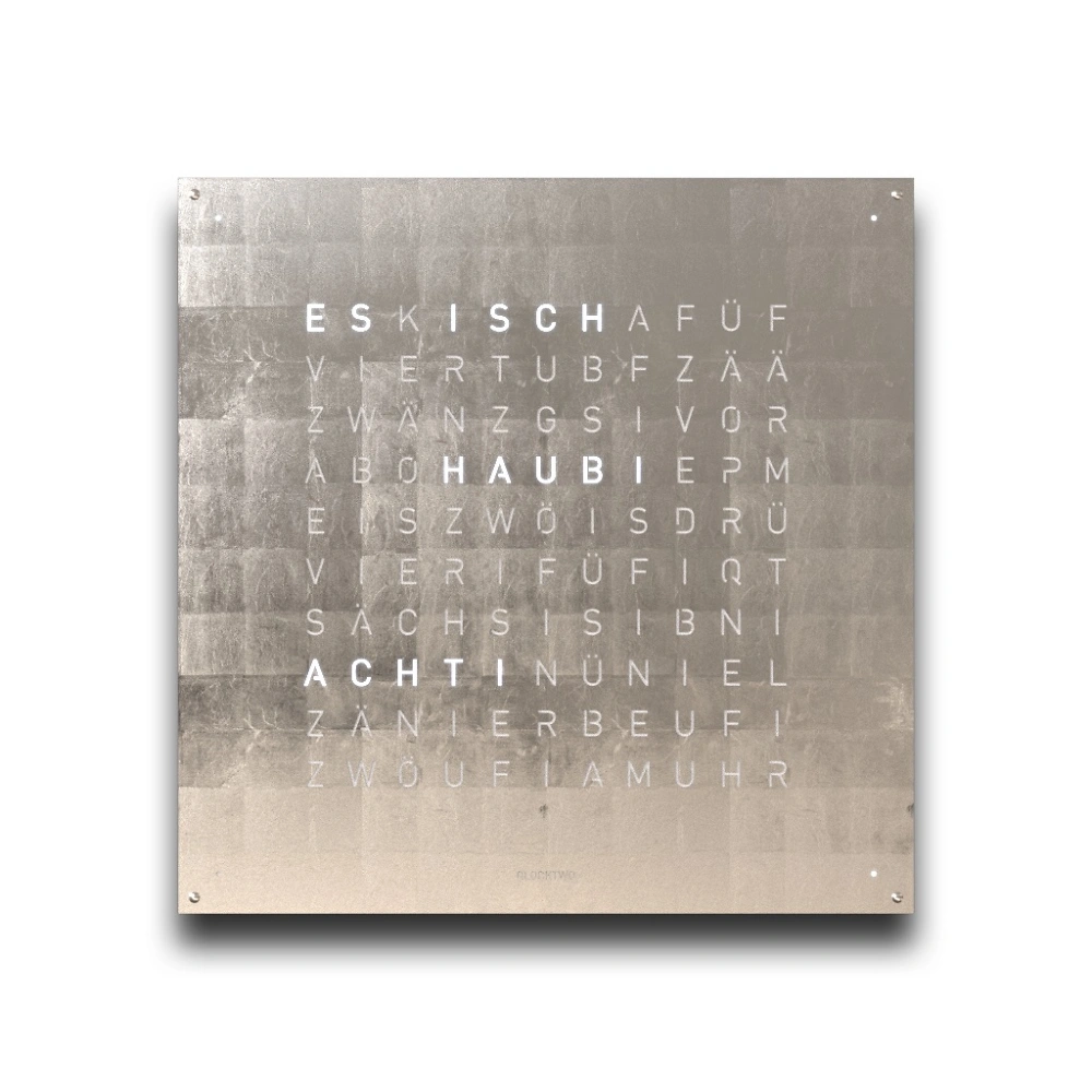 QLOCKTWO EARTH 90 - Creator's Edition Platinum