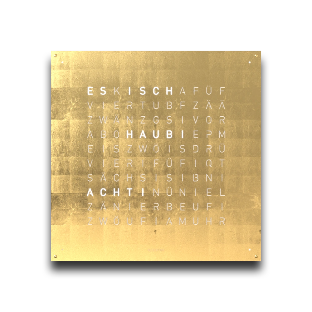 QLOCKTWO EARTH 45 - Creator's Edition Gold