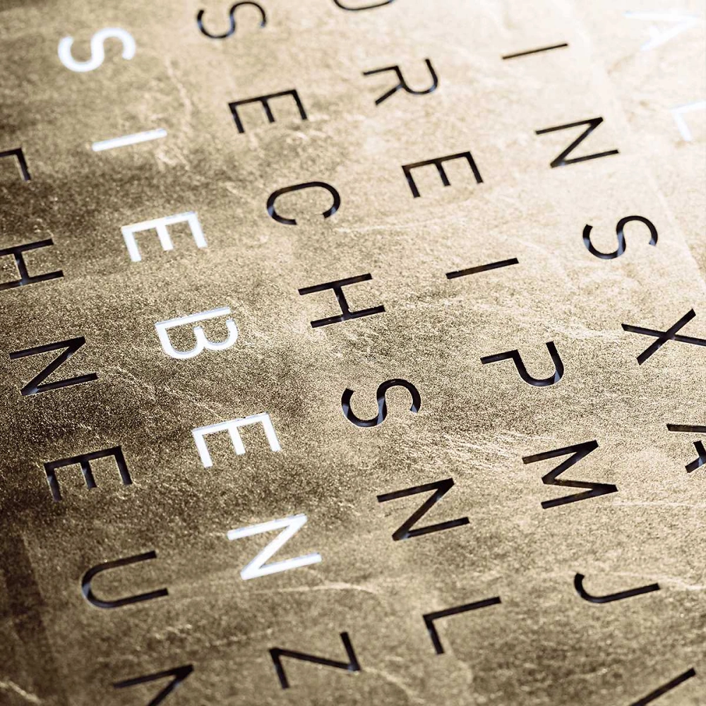 QLOCKTWO EARTH 45 - Creator's Edition Gold