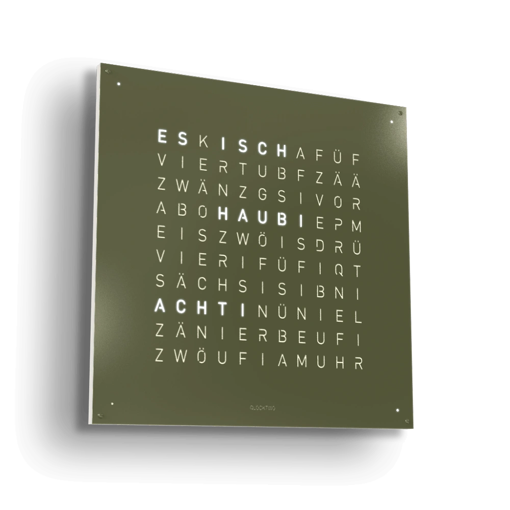 QLOCKTWO EARTH 90 - Olive