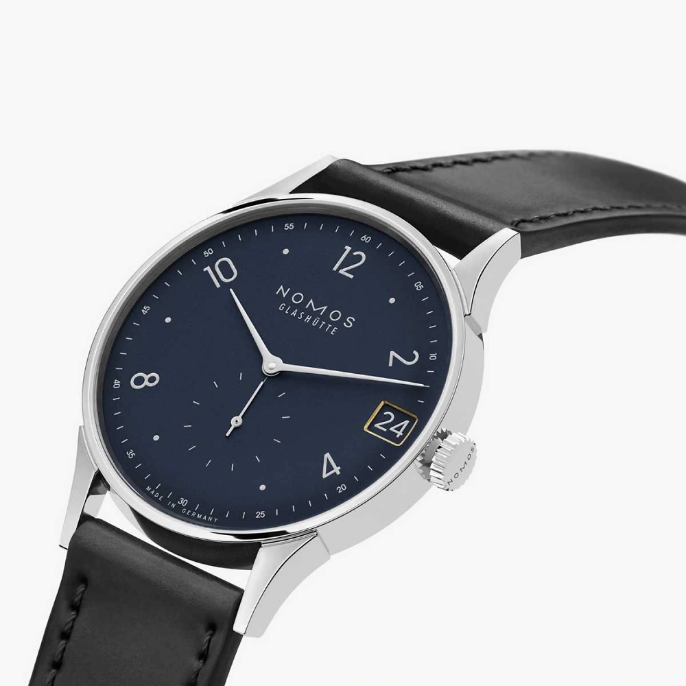 NOMOS Minimatik - 39 Datum blau