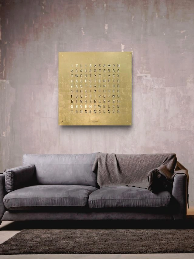 QLOCKTWO EARTH 90 - Creator's Edition Gold