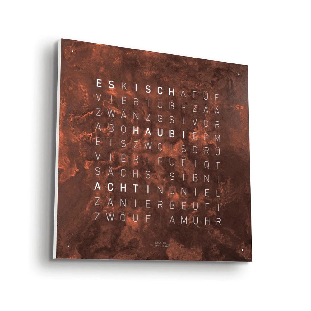 QLOCKTWO EARTH 45 - Creator's Edition Rust
