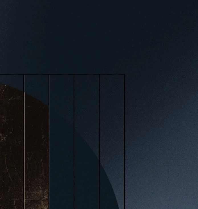 QLOCKTWO MOON 90 - Midnight Moon Gold