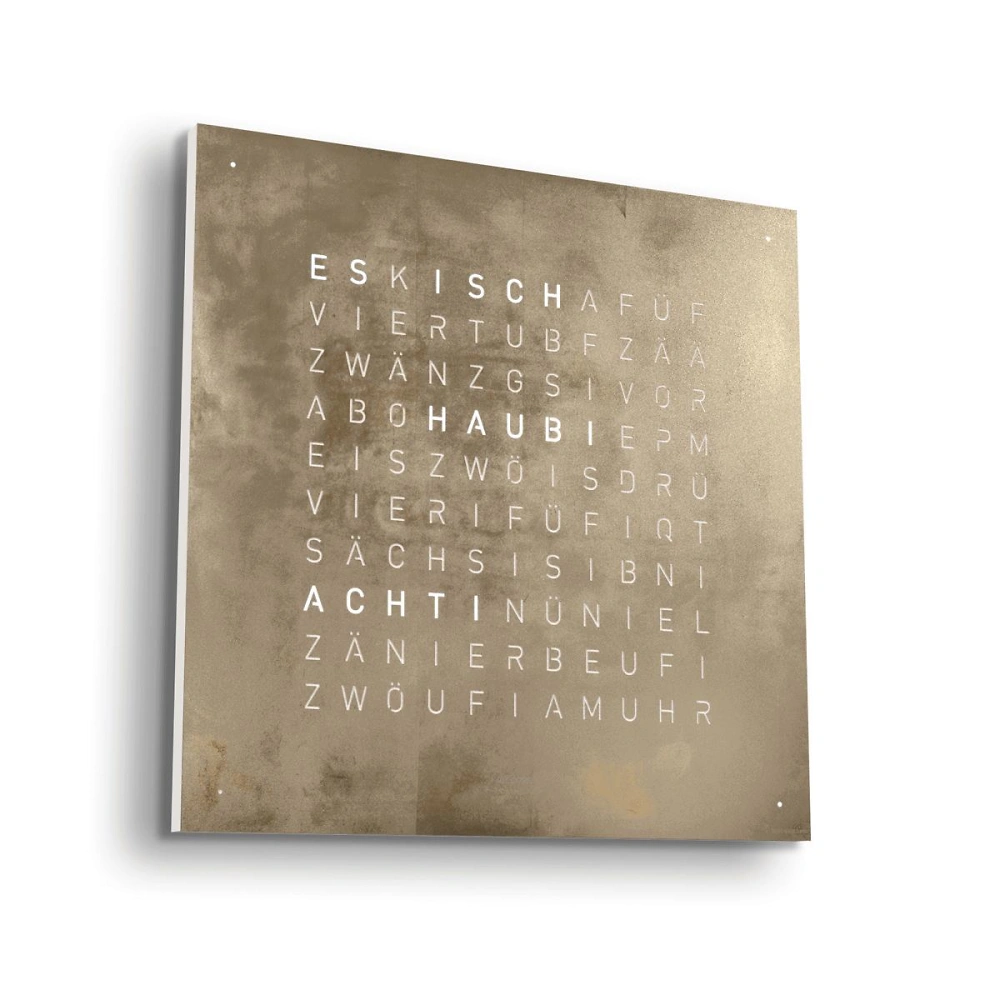 QLOCKTWO EARTH 45 - Creator's Edition Silver & Gold