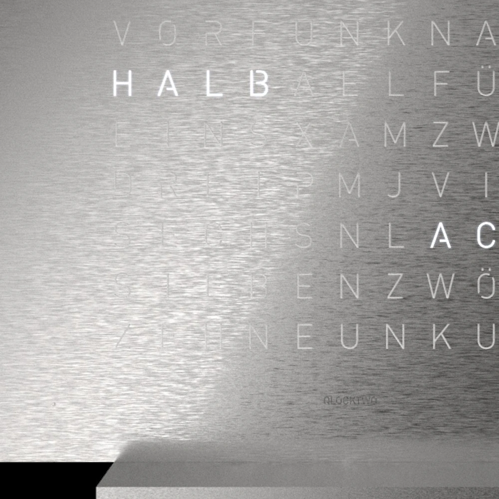 QLOCKTWO FRONTCOVER EARTH 13.5 - Full Metal